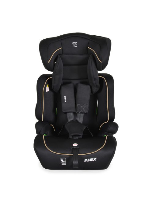 Moni FLEX autós ülés 76-150cm FEKETE-BÉZS díszcsík 