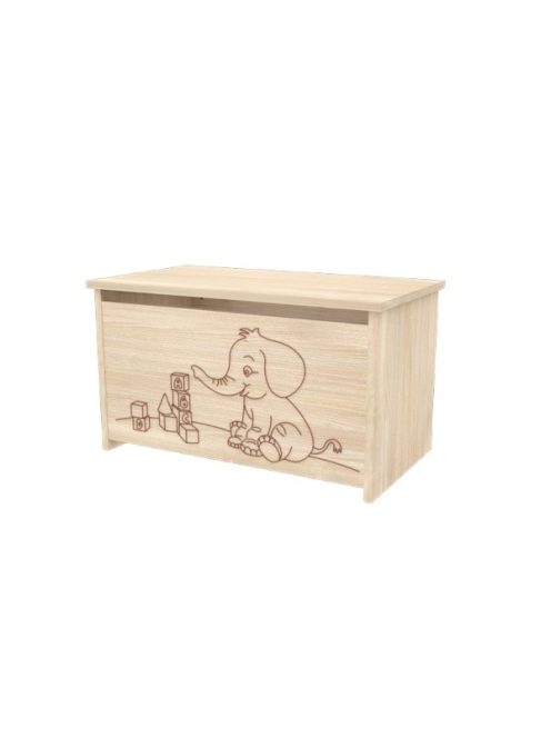 Elefántos játéktároló láda Borostyán