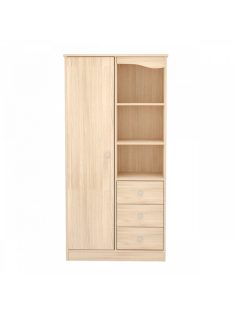 Egyajtós Háromfiókos állószekrény Borostyán