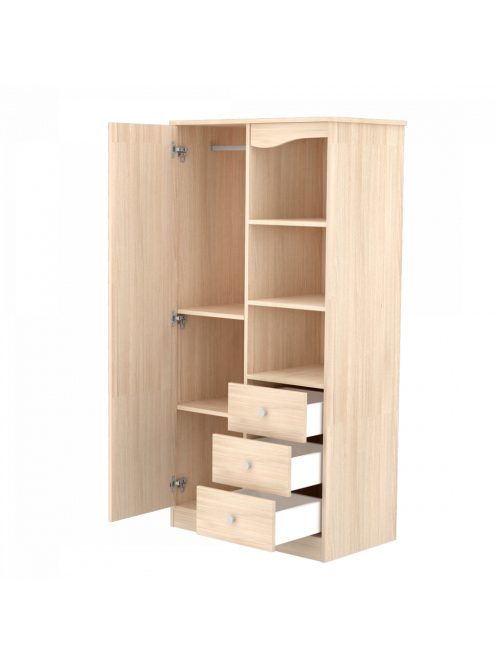 Egyajtós Háromfiókos állószekrény Borostyán