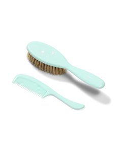 BabyOno fésű-kefe természetes sörtékkel türkiz 567/03