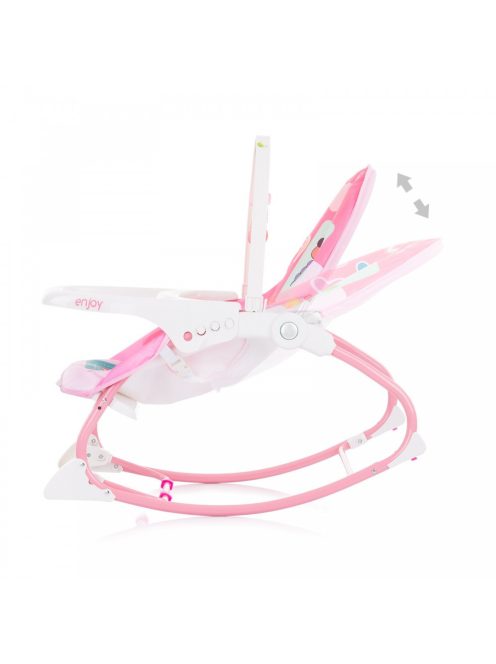 Chipolino Enjoy rezgő-zenélő pihenőszék 9 kg-ig - Pink