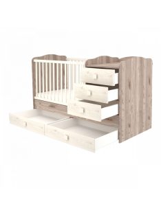 Maxi Kombi 5 fiókos gyermekágy Krém-fűz
