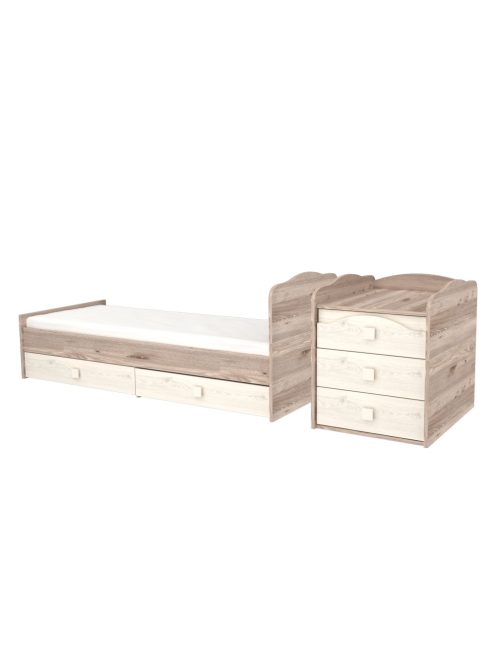 Maxi Kombi 5 fiókos gyermekágy Krém-fűz